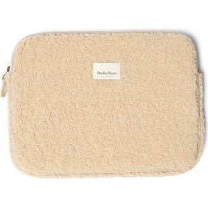 Studio Noos Ecru Teddy Laptop Sleeve 13-inch