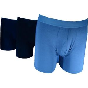 Hipperboo® Bamboe Onderbroeken - Maat S - 3 paar - Ondergoed - Boxershort - Blauw/Grijs/Zwart