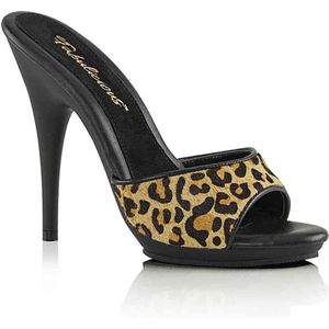 EU 39 = US 9 | POISE-501FUR | 5 Heel, 3/8 PF Slide, Leopard