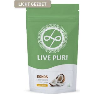 Live Puri Kokos Licht Gezoet Eiwitpoeder - Licht gezoete chai eiwitshake - lactose arm - Heerlijk romige milkshake zonder de calorieen - Puur natuurlijk eiwit uit verse melk - Excellente oprechte klant reviews - Ook geschikt voor bakken