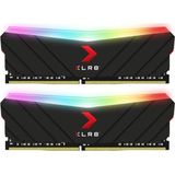 PNY XLR8 Gaming Epic-X RGB - Geheugen - DDR4 - 16 GB: 2 x 8 GB - 288-PIN - 3600 MHz / PC4-28800 - CL18 - 1.35V - zwart