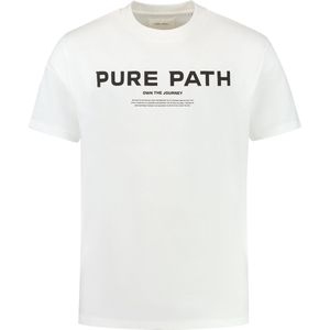 Purewhite - Heren Loose Fit T-shirts Crewneck SS - Off White - Maat S