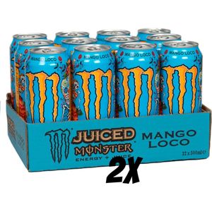 Monster Energy - Energiedrank - 24 stuks - Juice Mango Loco