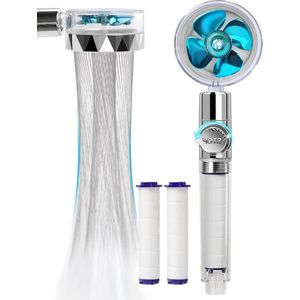 Waterbesparende handdouche - Hogedrukdouchekop met anti-kalk en 3 filters van PP-katoen