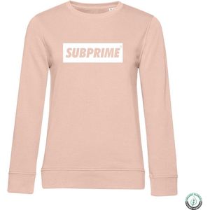 Subprime - Dames Sweaters Sweat Block Roze - Roze - Maat XL