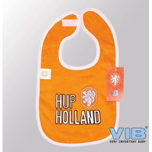 VIB® - Slabbetje Luxe velours - KNVB Collectie Hup Holland - Babykleertjes - Baby cadeau
