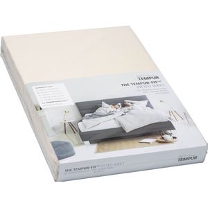 Hoeslaken TEMPUR® Stretch Jersey Crème - 70/80 x 200/220 cm