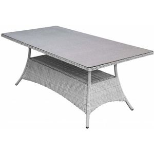 Tuintafel Dublin 180x100 cm | Mystic Grey | Keramiek & Wicker