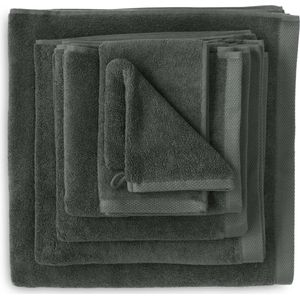 Heckett & Lane 3 stuks Premium Gastendoek 30 x 50 cm Classic Anthracite