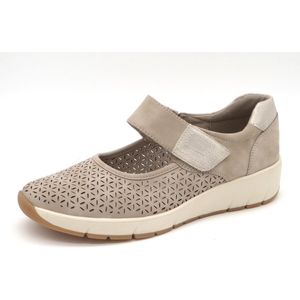 Jana Dames Bandschoen - 24664-341 Taupe - Wijdte H - Maat 38