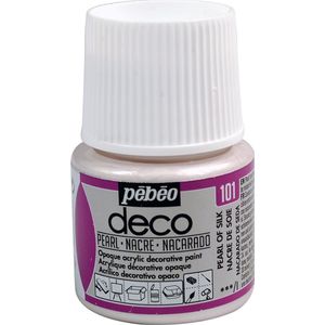 Verf zijde parelmoer - acryl parelmoer-dekkend - 45 ml - déco - Pébéo