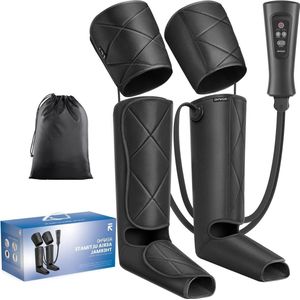 Massage Apparaat Beenmassage voor pijnverlichting-luchtcompressie-voeten-kuiten-dijen-circulatie-spierontspanning-6 modi-4 intensiteiten-cadeau voor mama papa.