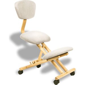 Ergonomische stoel met knie- en rugleuning voor grote personen | Ideaal voor zittende werknemers