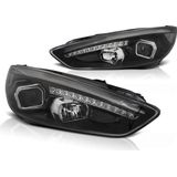 Koplampen dagrijlicht FORD FOCUS MK3 15-18 ZWART DRL LED