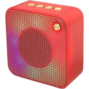 AnyPrice® Bluetooth RGB Speaker Rood - Draadloos en Draagbaar - Waterproof - Met Microfoon en USB-C Kabel