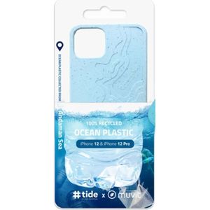 Muvit, Hoesje Geschikt voor Apple iPhone 12 / 12 Pro in kunststof met oceaanpatroon uit Andaman Zee, Blauw