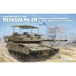 1:35 MENG TS056 Merkava Mk.4M w/roof-mounted slat armor - Israel Main Battle Tank Plastic Modelbouwpakket