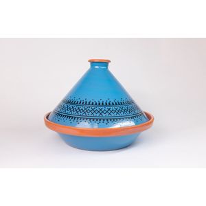 Souk Tajine - Unieke Handgemaakte Marokkaanse Kook Tajine XL (Geglazuurd) - Essaouira