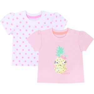 2x t-shirt/shirt ananas, erwten