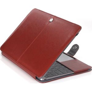 Mobigear - Laptophoes geschikt voor Apple MacBook 12 Inch (2015-2017) Hoes MacBook Case | Mobigear Business - Bruin - Model A1534