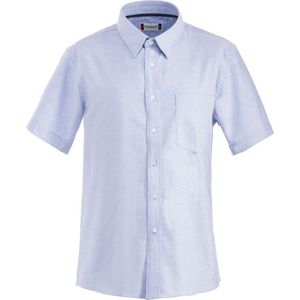 Clique Klassiek Overhemd Cambridge korte mouw met borstzak maat M kleur Kobalt Blauw