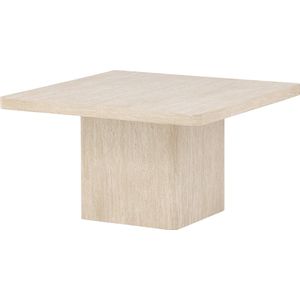 Nest living Hannes Vierkante Salontafel Beige - Hout - Modern - Scandinavisch - 80 x 80 cm