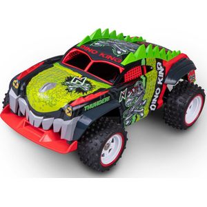 Nikko RC auto Dino Truck: Dino King - Bestuurbare auto voor binnen en buiten - Amfibievoertuig - Inclusief USB accu + lader - 14km/u
