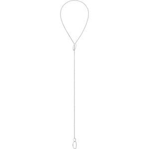 Calvin Klein CJ35000356 Dames Ketting - Collier - Sieraad - Minimalistische ketting - Staal - Zilver - Jasseron - 10 mm breed