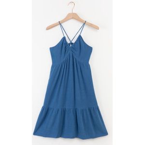 Sissy-Boy - Blauwe jurk met spaghetti bandjes