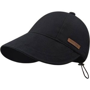 Nivard Zonnehoed - Reishoed - UV Beschermende Hoed - Bucket Hat - Festival - Pet - Hoedje Voor Dames - Hoofdbescherming - Zwart