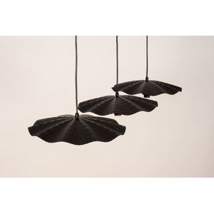 Lumidora Hanglamp 74163 - FLORLI - 3 Lichts - E27 - Zwart - Metaal