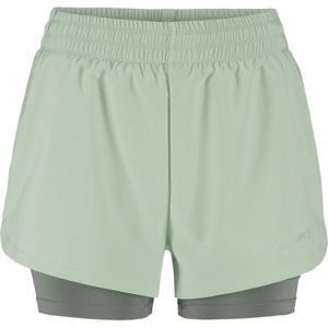 CRAFT ADV. ESS. 2-IN-1 SHORT - Hardloopbroek - Groen - Dames - Maat L