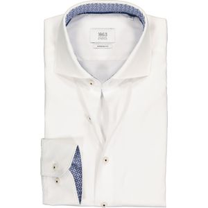 ETERNA modern fit overhemd - 1863 casual Soft tailoring - wit (contrast) - Strijkvriendelijk - Boordmaat: 39