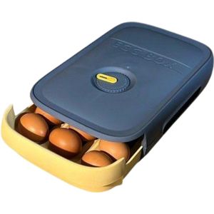 EGG BOX Blauw Ei Opbergbox Eierhouder Eierdoos