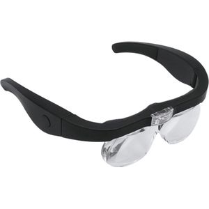 Hoofdband Vergrootglas met Verstelbare Lenzen - USB Oplaadbare Loep met LED Verlichting voor Dichtbij Werken
