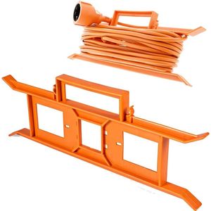 TronicXL 2 stuks kabelhaspel - muurbevestiging voor uw kabel - haspel voor stroomkabel, verlengkabel, lichtsnoer en meer