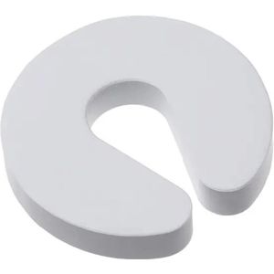 WiseGoods Premium Foam Deurstopper Set - Deurstoppers - Deurvastzetter - Deur Tochtstopper - Kinderen Vingerbeschermer - 4stk Wit