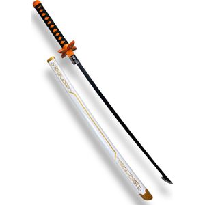 Demon slayer | Shinobu Kocho zwaard | Zwaard van hout | Anime | Sumurai | Demon slayer: Kimetsu no Yaiba | Hashira | Samurai zwaard | Ninja | Cosplay | Fantasiespel | Decoratie | Zwaard met bewaarkoker
