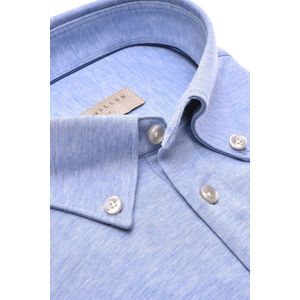 Korte mouwen overhemd John Miller blauw gemeleerd - 40