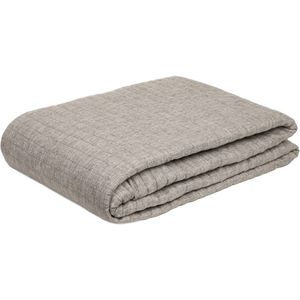Bedsprei | BORSTELS | gewatteerde strepen grijs | Afmetingen: 200x220cm | 715693