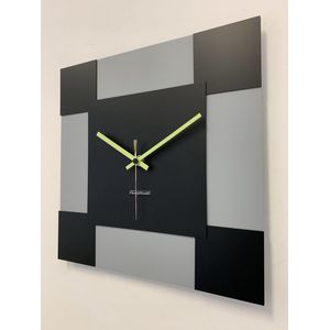 ChantalBrandO Wandklok TOSCANE PIAZZA NERO Modern Design