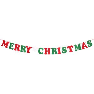 Merry Christmas Slinger Kerstversiering Binnen Kerst Slingers Versiering Vlaggenlijn Kerst decoratie – 200 cm