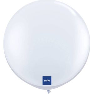 Folat - Folatex ballon XL 90 cm (per stuk) Wit
