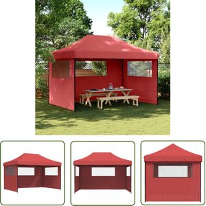 The Living Store Partytent Gazebo Paviljoen - 410 x 279 x 315 cm - Inklapbaar