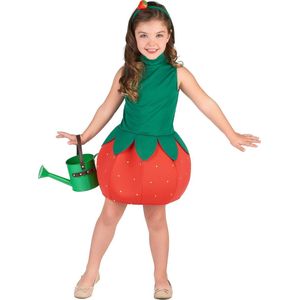MODAT - Aardbei outfit voor meisjes - 7 - 8 jaar (M) - Kinderkostuums
