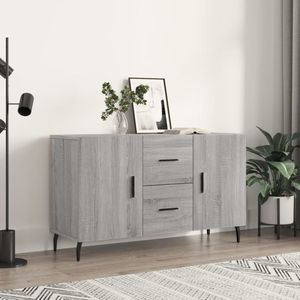 The Living Store Dressoir - Moderne - Kast - Afmeting 100 x 36 x 60 cm - Kleur Grijs Sonoma Eiken