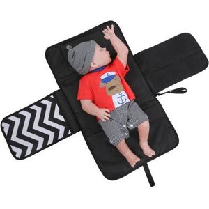 Luiermatje - Grijs - Luiermat - Verzorgingsmat - Portable diaper bag