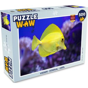 Puzzel Vissen - Koraal - Geel - Legpuzzel - Puzzel 500 stukjes