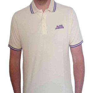 Black Sabbath - Wavy Logo Polo shirt - L - Creme