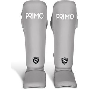 Primo Classic Muay Thai Scheenbeschermer - Grey - lichtgrijs - Maat XL